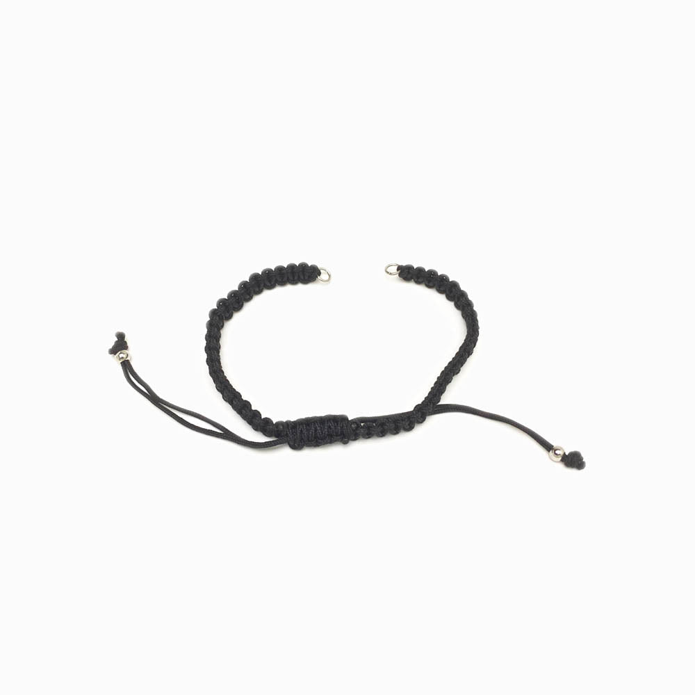 Pulseira macramé ajustável semi pronta