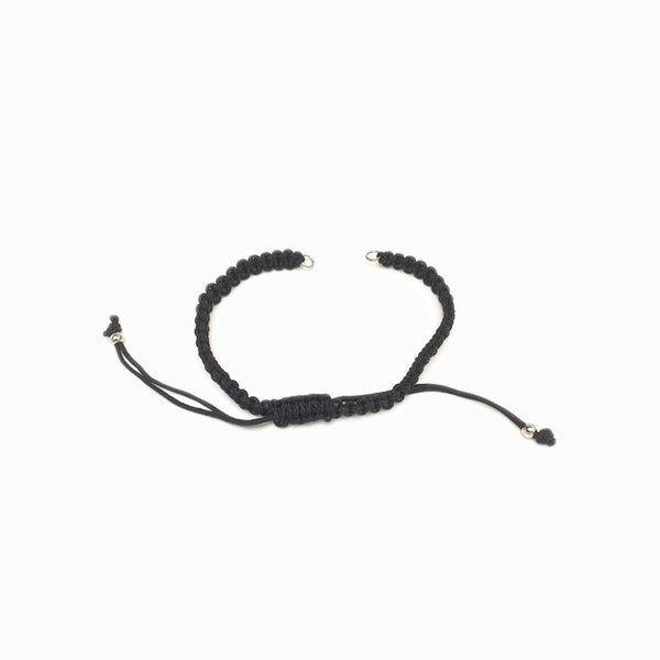 Pulseira macramé ajustável semi pronta