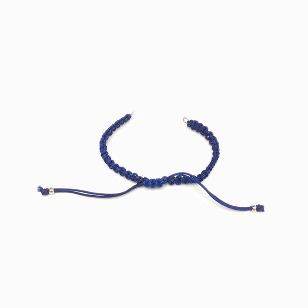 Pulseira macramé ajustável semi pronta