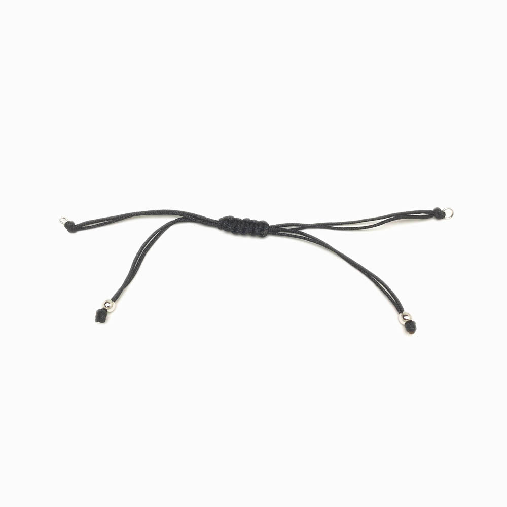 Pulseira macramé ajustável semi pronta