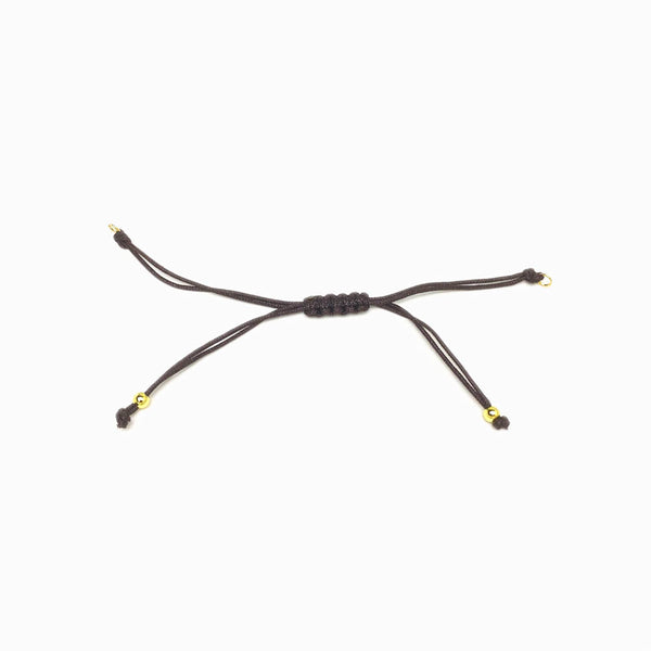 Pulseira macramé ajustável semi pronta