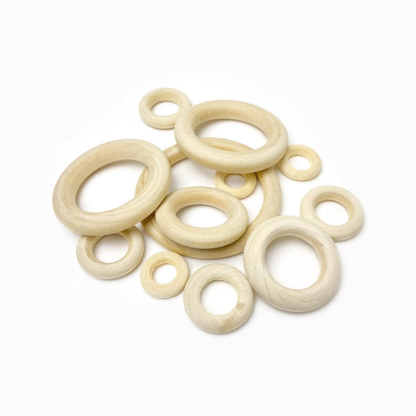 argola de madeira natural