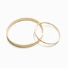 3 aros de bambu de cor creme
