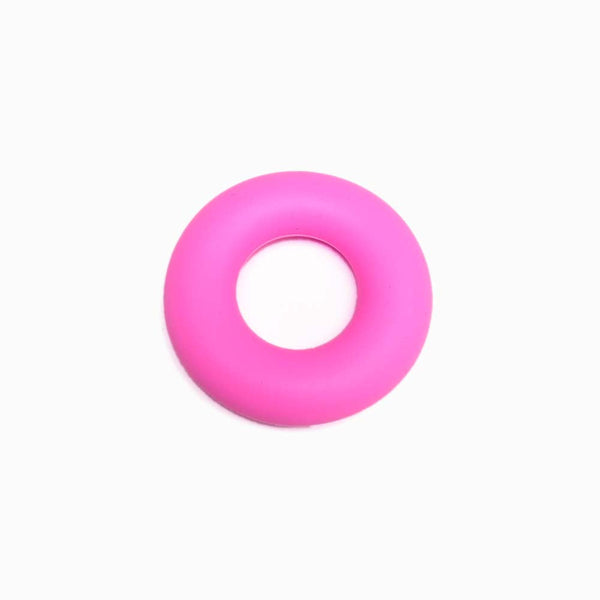 ANEL DE SILICONE DONUT ROSA FORTE