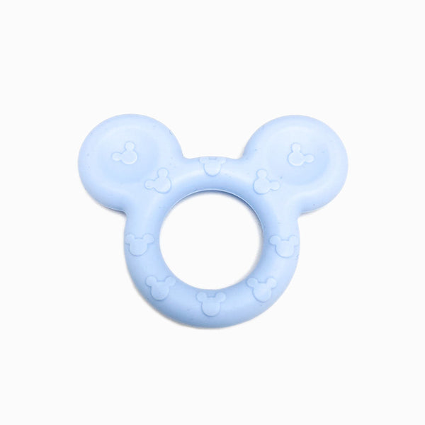 ANEL DE SILICONE EM FORMA DE MICKEY AZUL BEBÉ