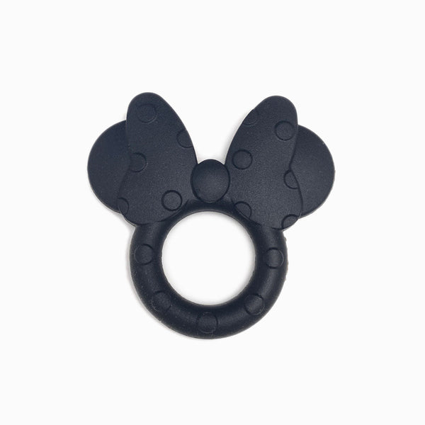 ANEL DE SILICONE FORMA MINNIE PRETO