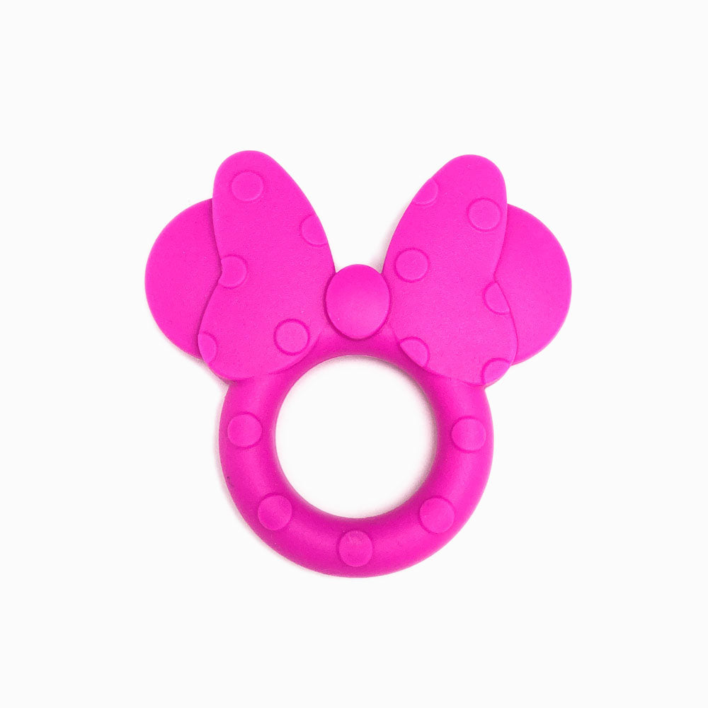 ANEL DE SILICONE FORMA MINNIE ROSA CHOQUE