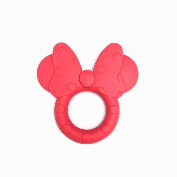 ANEL DE SILICONE FORMA MINNIE VERMELHO