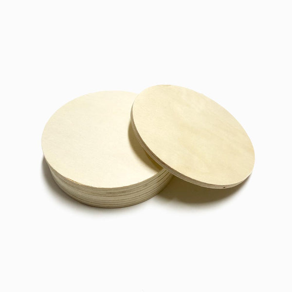 Base redonda em madeira