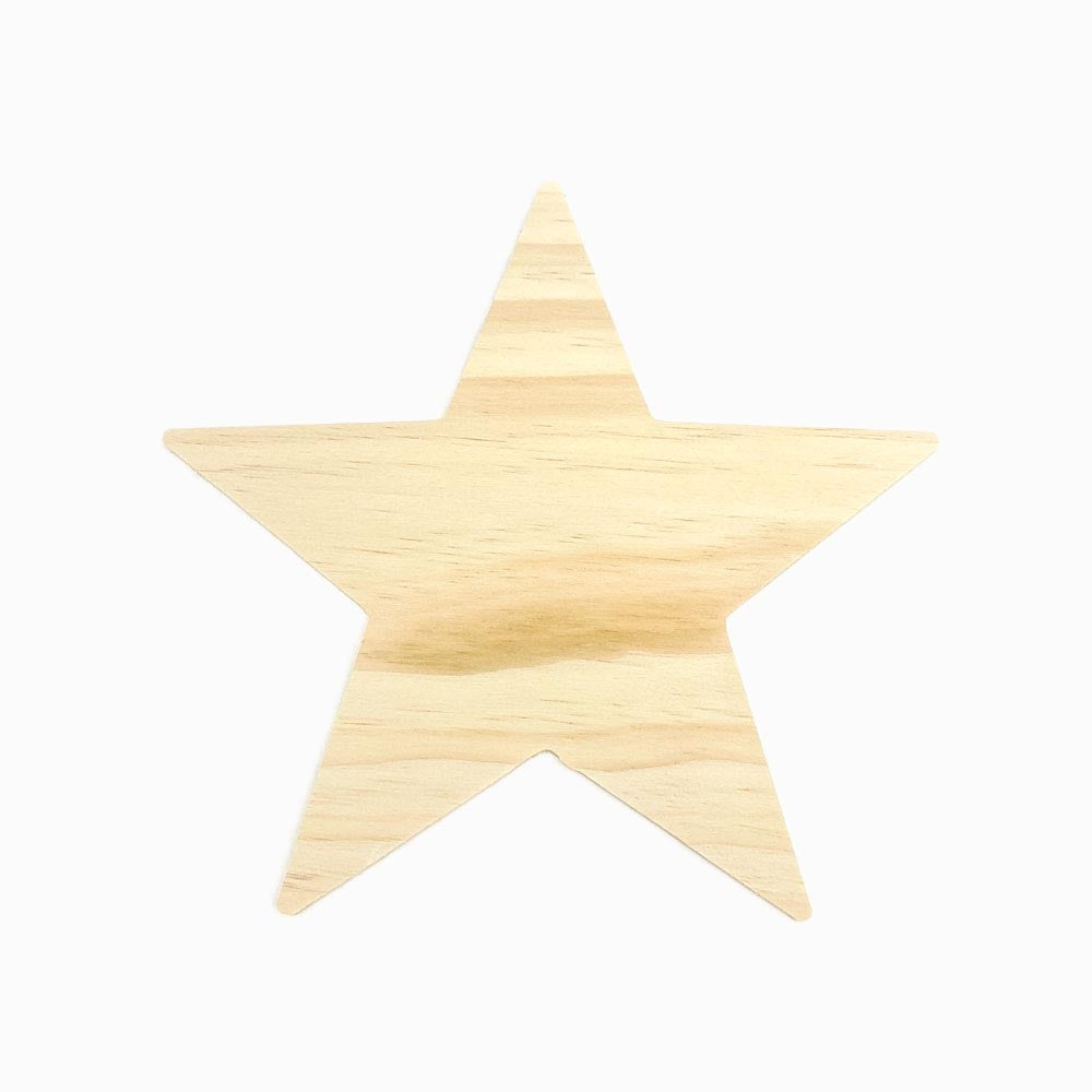 Base de Madeira Natural Forma Estrela