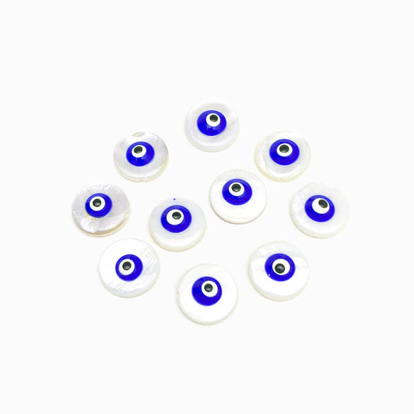 Entremeio Olho Turco Madrepérola 12mm