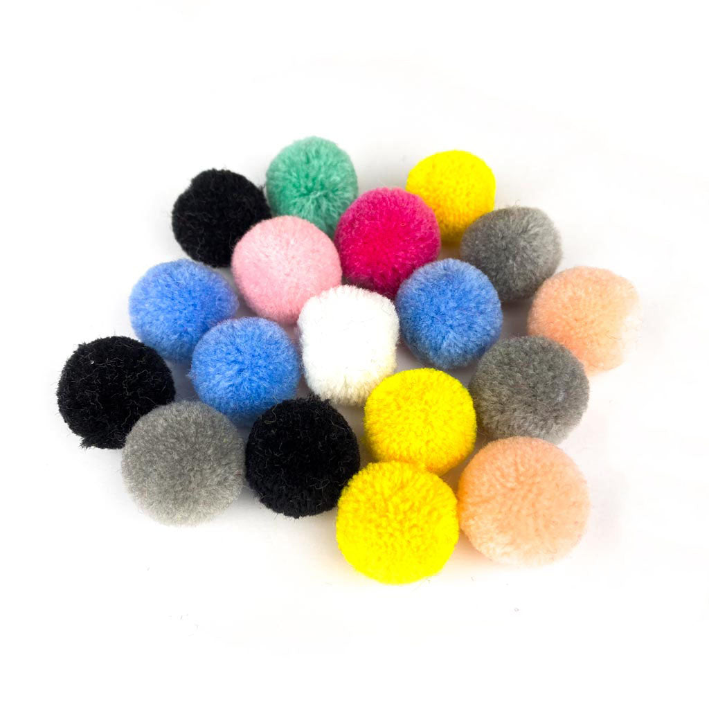 Pack 15 Pompom Bola 15mm