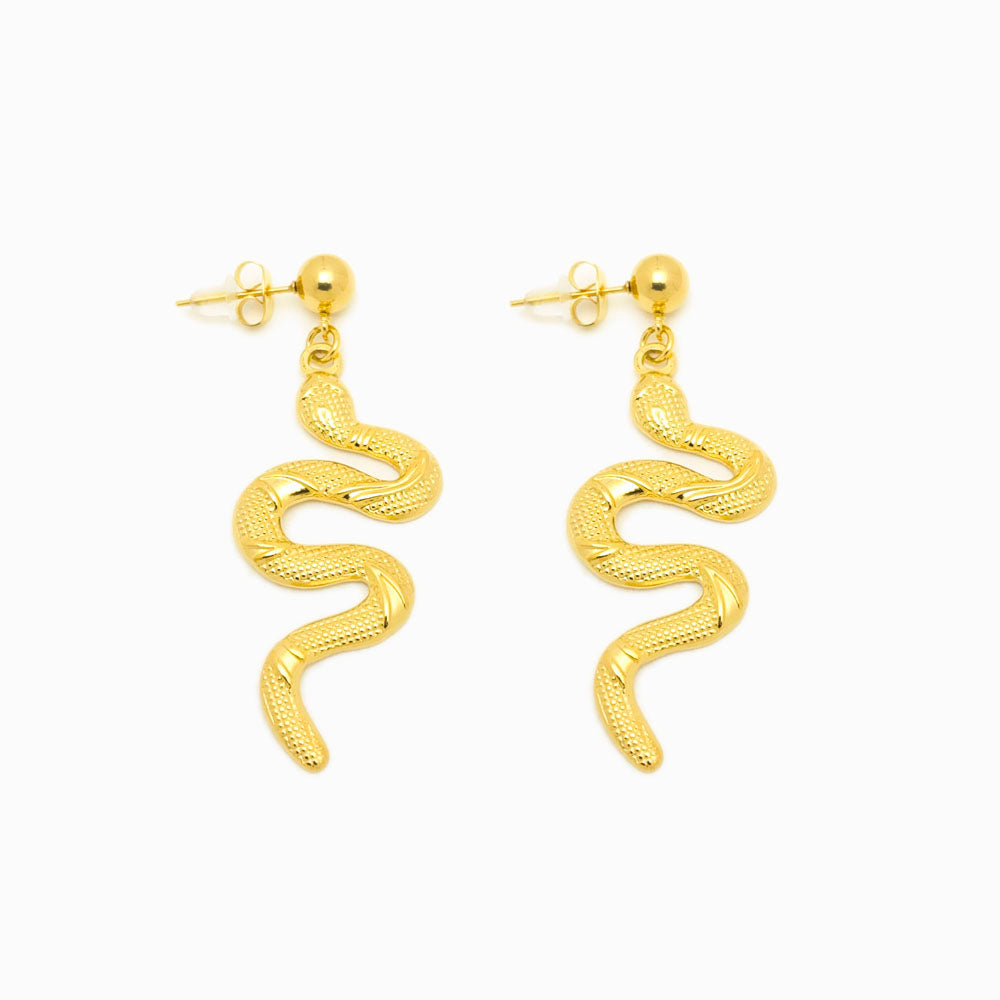 BRINCOS SNAKE AÇO INOX