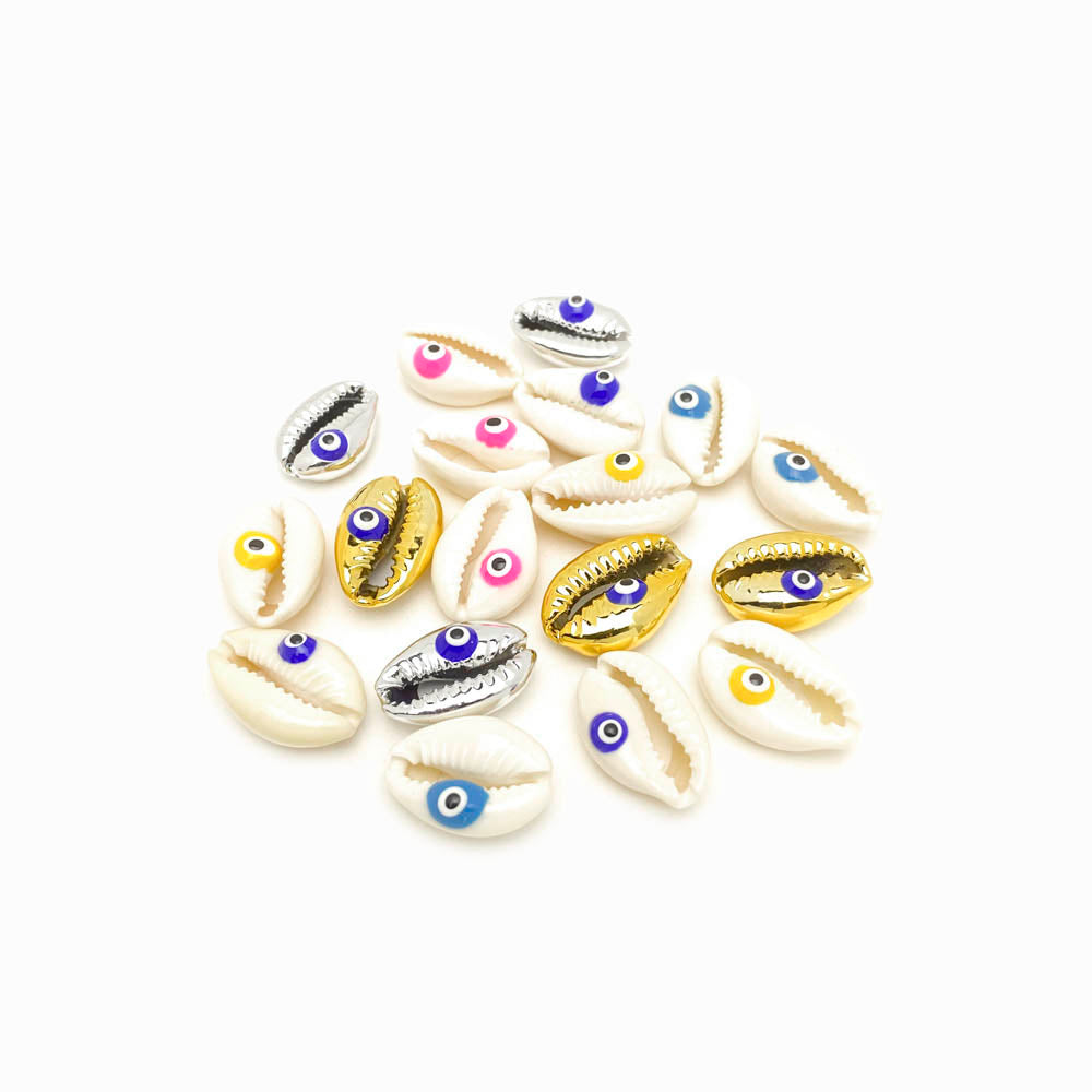 Pack 5 Entremeio Búzio com Olho Turco 21x14mm