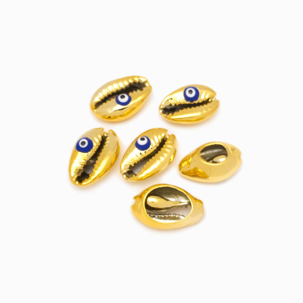 Pack 5 Entremeio Búzio com Olho Turco 21x14mm