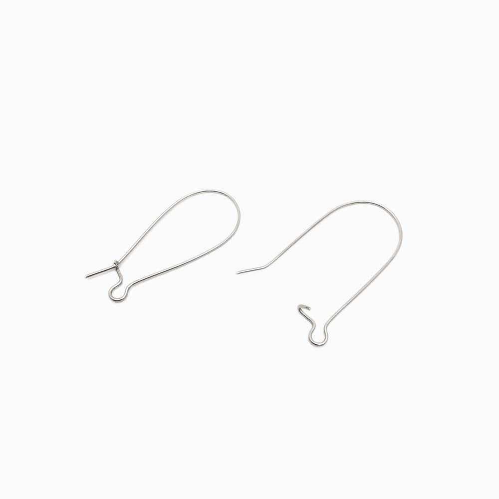 Base Brincos Clip Simples 33x14 - Aço Inox Prateado