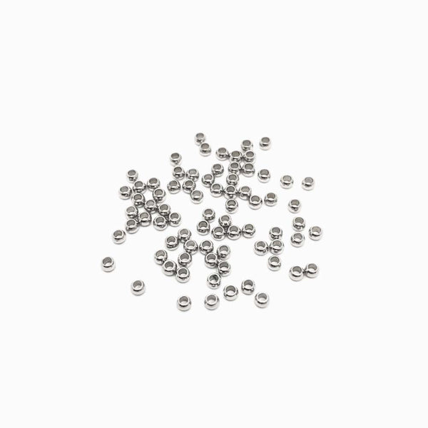 Bolas 2mm - Aço Inox Prateado