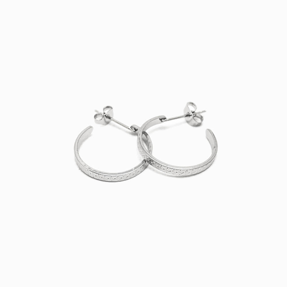 Brincos Argola 21mm - Aço Inox Prateado