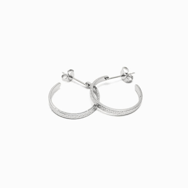 Brincos Argola 21mm - Aço Inox Prateado