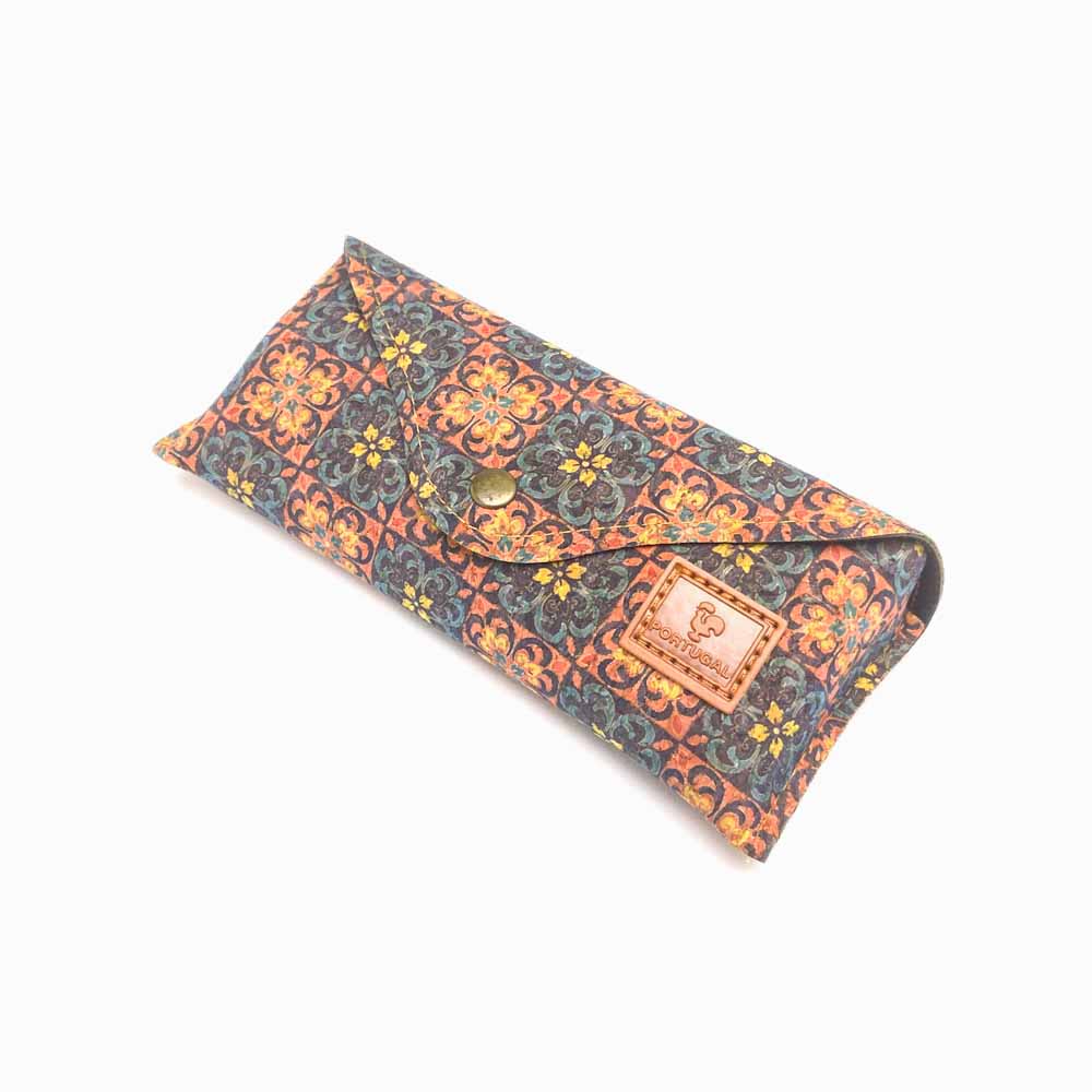 caixa para óculos de cortiça design azulejo