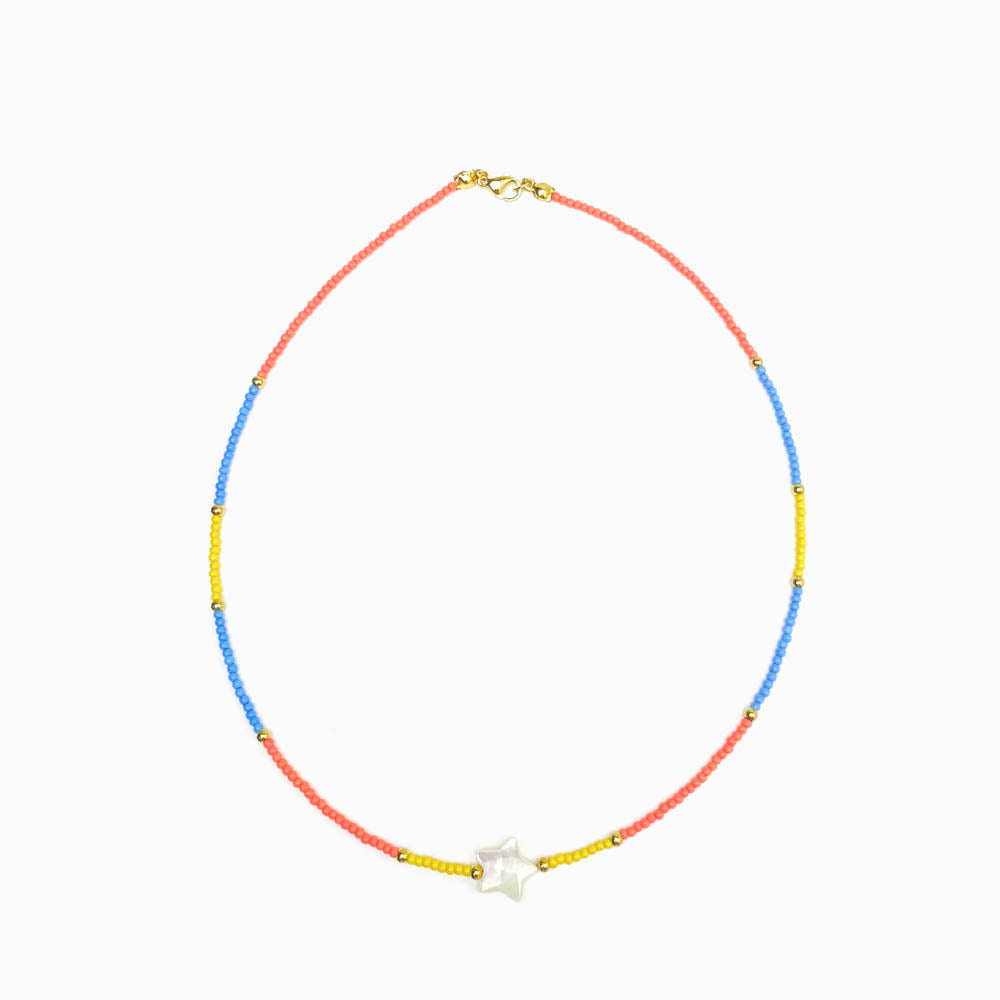 Colar de missangas equilibradas