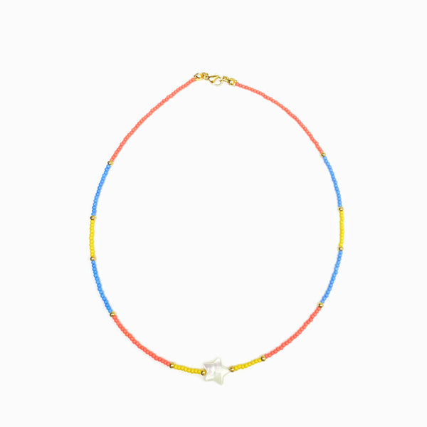 Colar de missangas equilibradas