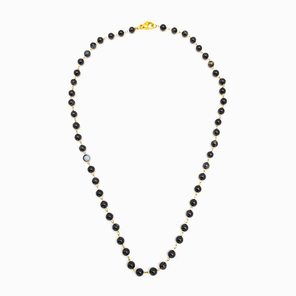 Colar de pedras semipreciosas ónix