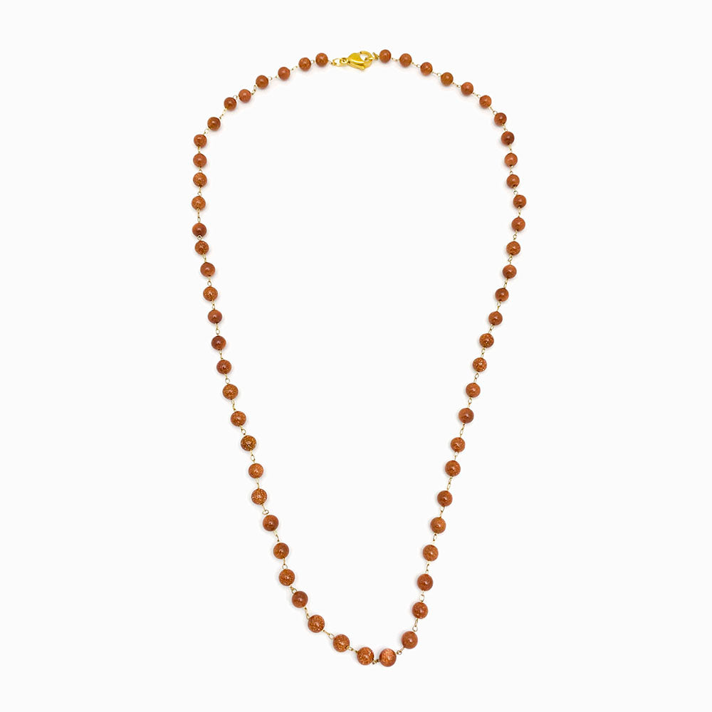 Colar de pedras semipreciosas sol