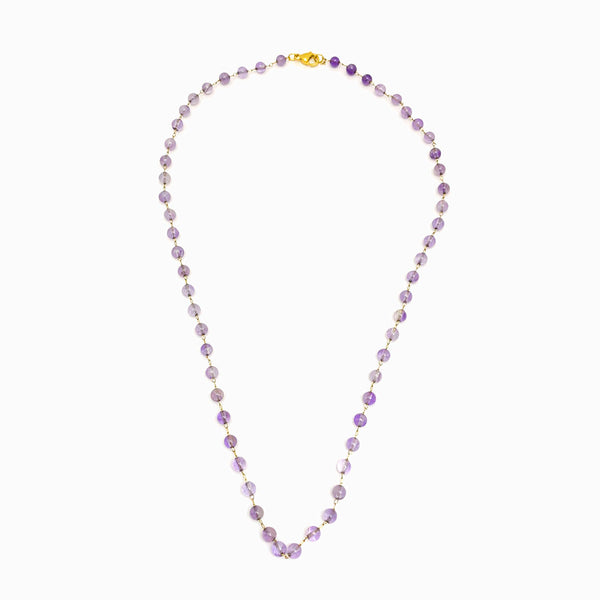 Colar de pedras semipreciosas ametista