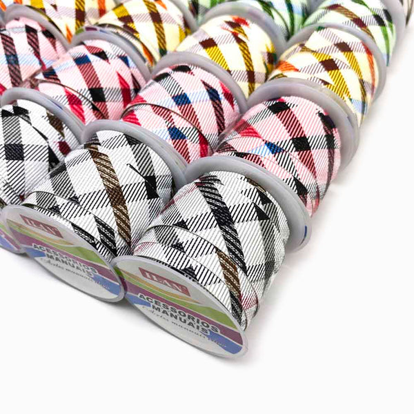 conjunto 25 rolos fita de tecido impermeável 20mm