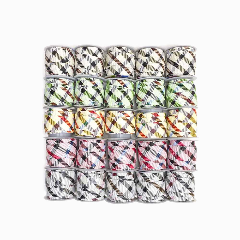 conjunto 25 rolos fita de tecido impermeável 20mm