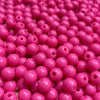 Contas acrílicas 6mm rosa choque