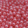 Pérola sintética 8mm rosa vermelho