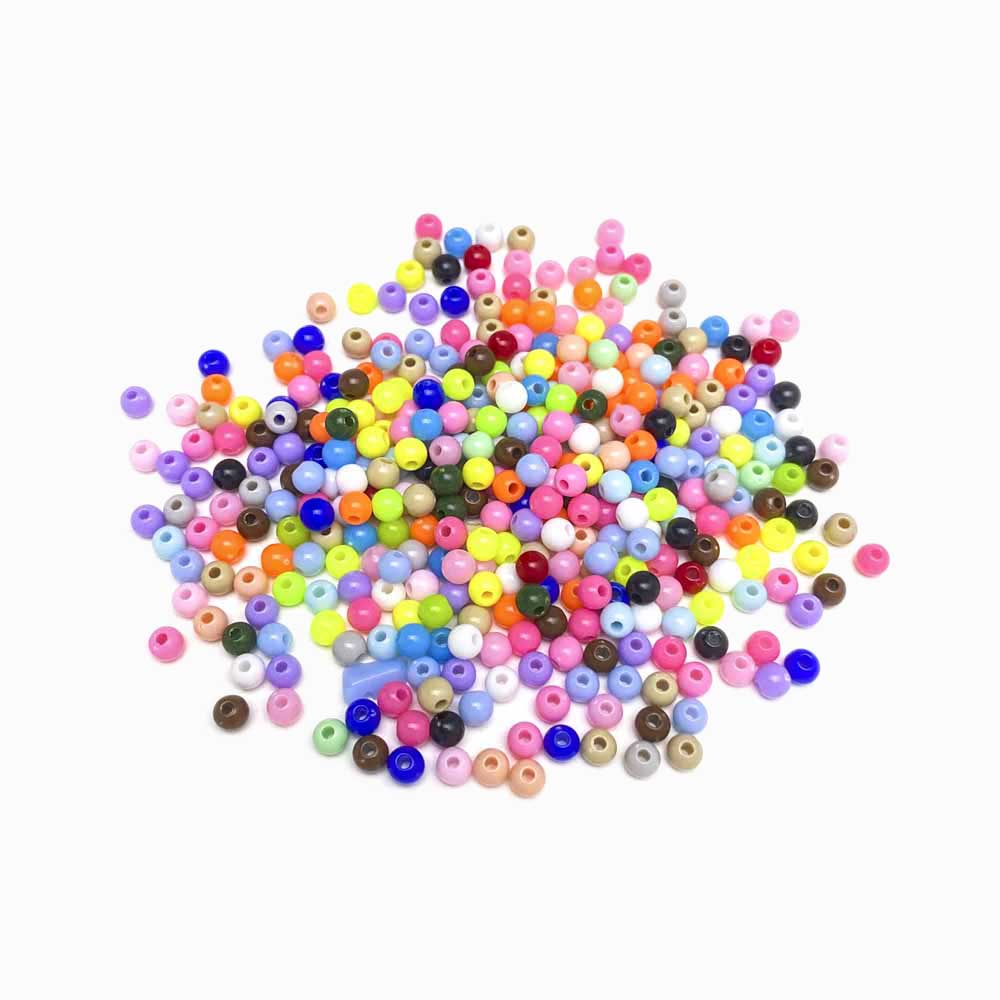 CONTAS ACRÍLICAS COLORIDAS 4MM