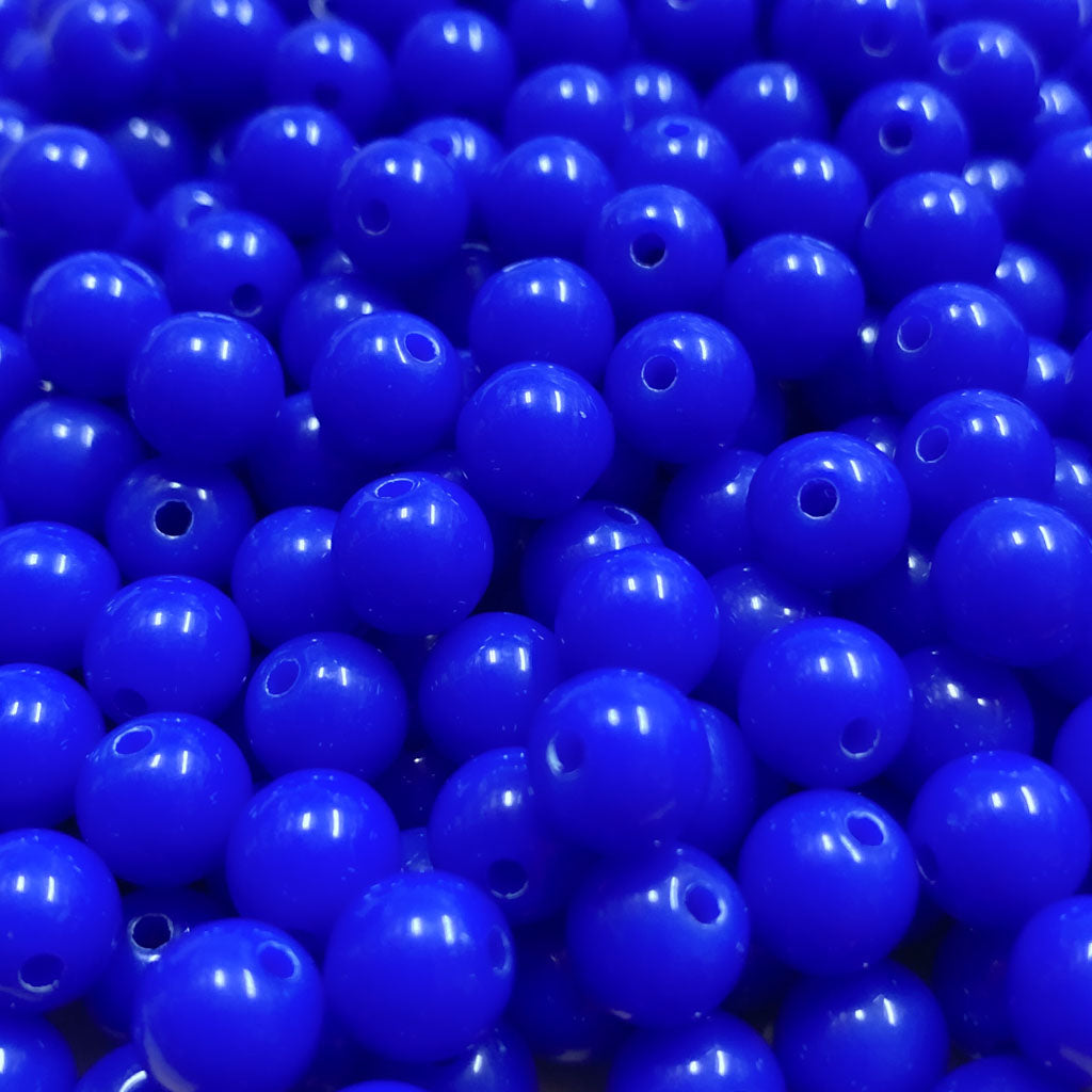 Contas acrílicas 10mm azulão