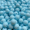 Contas acrílicas 10mm azul claro