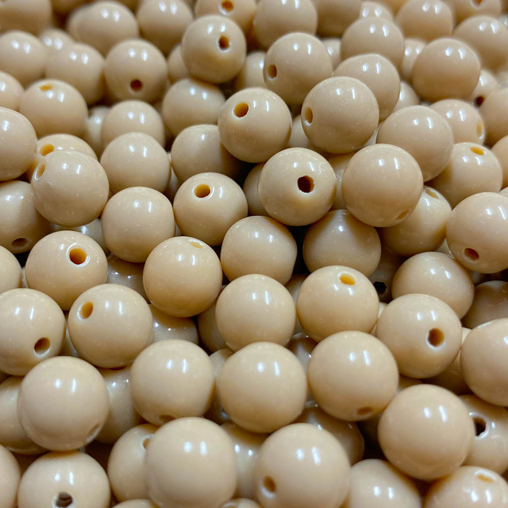 Contas acrílicas 10mm camel