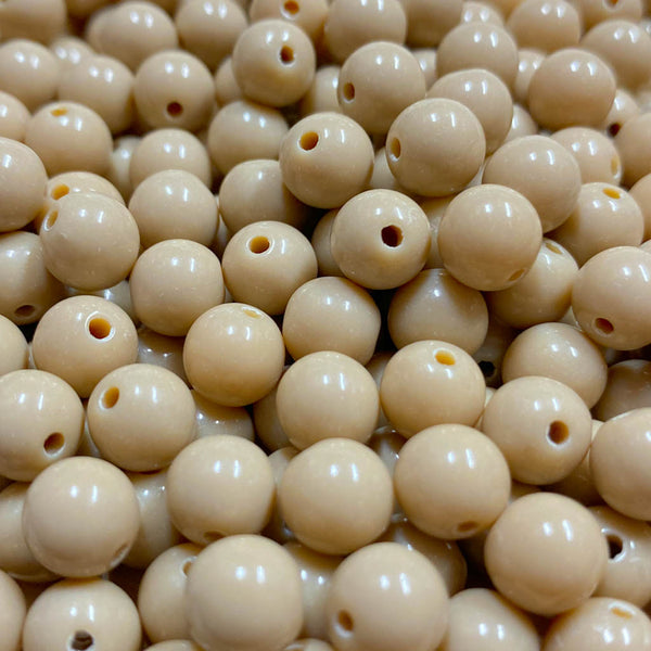 Contas acrílicas 10mm camel