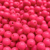 Contas acrílicas 8mm rosa forte