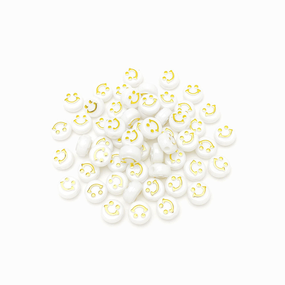 Contas acrílicas com smile