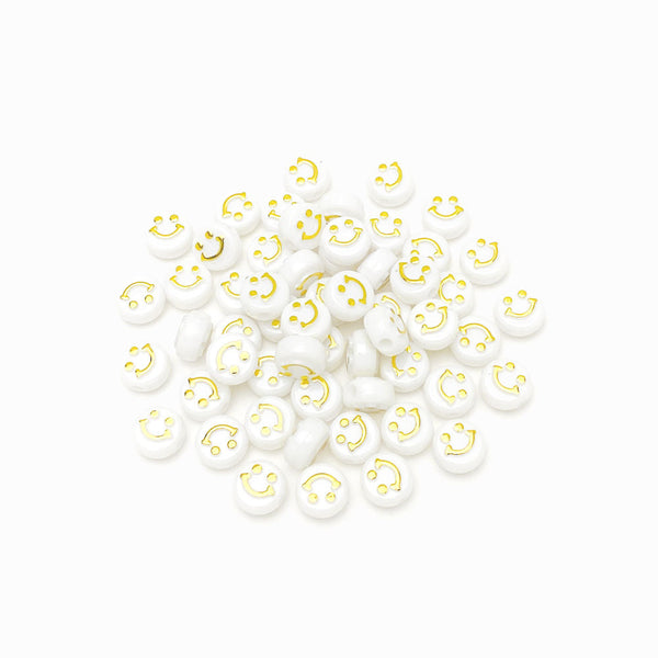 Contas acrílicas com smile