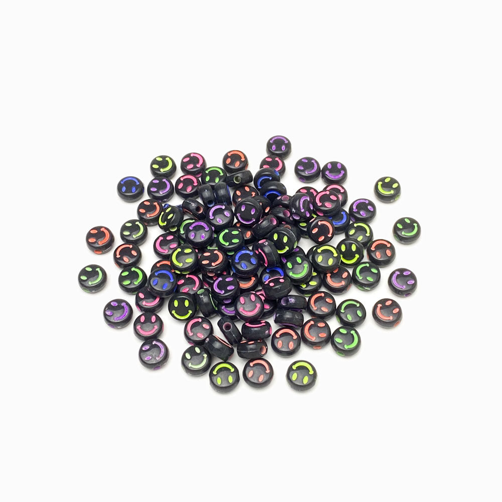 Contas acrílicas com smile