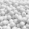 Contas acrílicas fosca 8mm branco
