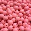 Contas acrílicas fosca 8mm rosa vermelho