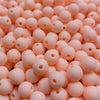 Contas acrílicas fosca 8mm salmão claro