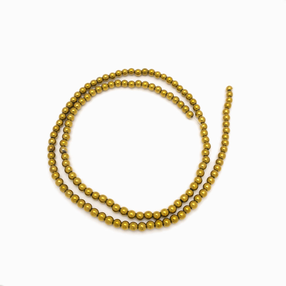 Contas de hematita dourado