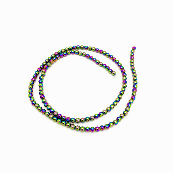 Contas de hematita prateado