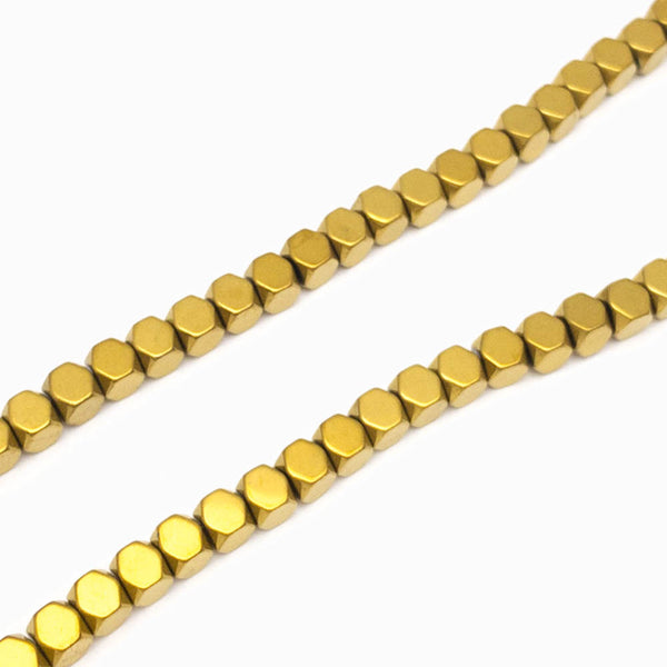 Contas de hematita dourado