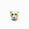 Contas de madeira desenho cabeça de urso