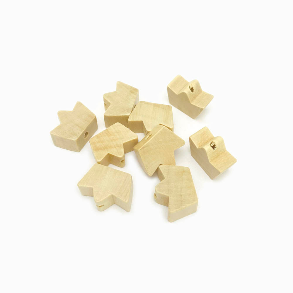 Contas de madeira coroa